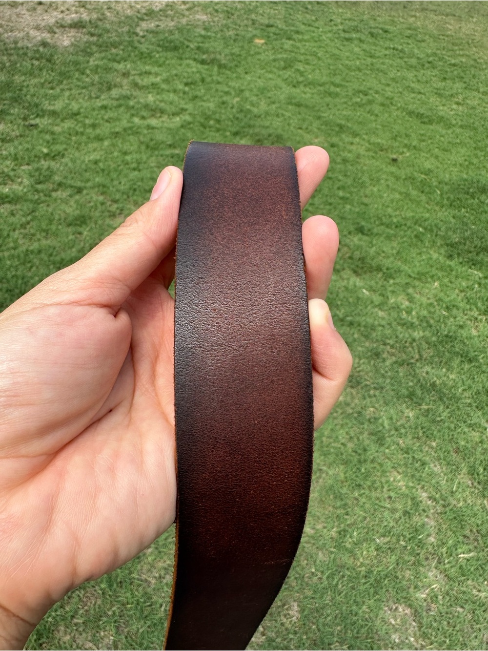 Frye Distressed Brown Leather Womens Belt Size XS-SM - Picture 10 of 10